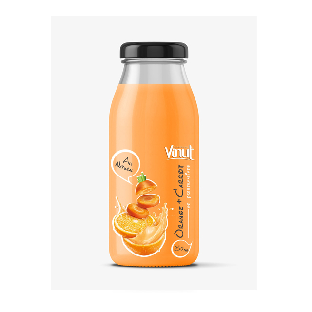캔 자연 오렌지와 당근 쥬스 음료